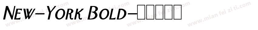 New-York Bold字体转换